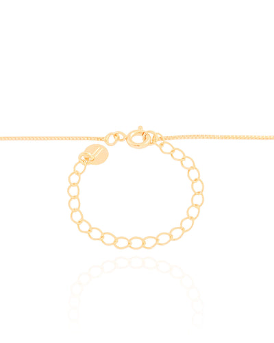 Colar Veneziana Pingente Redondo Liso Banhado a Ouro 18K - 45 cm