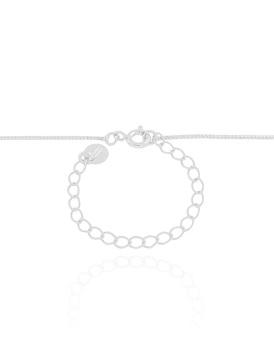 Colar Veneziana Pingente Redondo Liso Ródio Branco - 45 cm