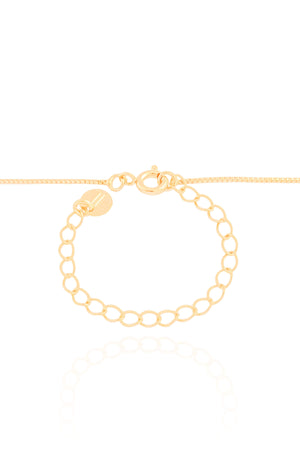 Gargantilha Pingente Retângulo Liso Banhado a Ouro 18K - 45 cm