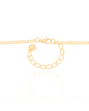 Gargantilha Grumet com Folhas Banhado a Ouro 18K - 60 cm