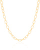 Choker Elos Ovais Banhado a Ouro 18K