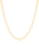 Choker Elos Ovais Banhado a Ouro 18K