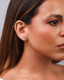 Conjunto Turmalina Cravejado Banhado a Ouro 18K