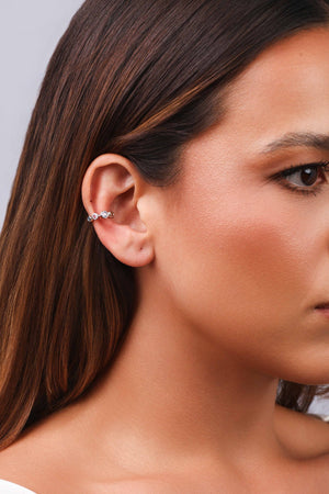 Piercing Colorido Cravejado Ródio Branco