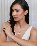 Pulseira Pérolas Achatadas Barrocas Banhado a Ouro 18K