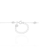Choker Elos Mini Estrelas Ródio Branco