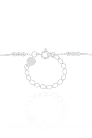 Gargantilha Cartier Retangulos Cristal Ródio Branco - 45 cm