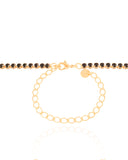 Choker Riviera Preto 3 mm Banhado a Ouro 18K - 30 cm