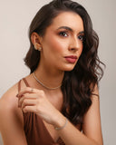 Anel Flores Cravejadas Zirconia Tamanho M Banhado a Ouro 18K