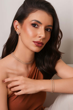 Piercing Encaixe Filetes Banhado a Ouro 18K