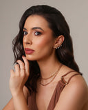 Gargantilha Elos Ponto de Luz Cristal Banhada a Ouro 18K