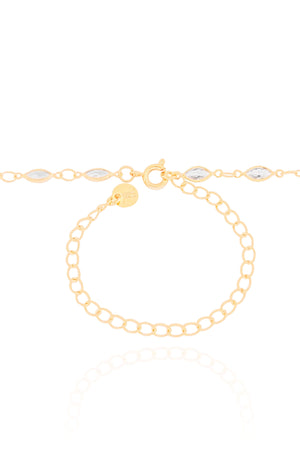 Choker Zircônia Navete Banhado a Ouro 18K - 32 cm