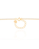 Gargantilha Rivieira Cristal Banhado a Ouro 18K - 45 cm