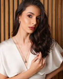 Gargantilha Perfumeiro Cravejado Cristal Ródio Branco