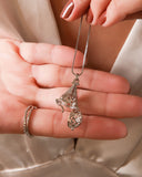 Gargantilha Perfumeiro Cravejado Cristal Ródio Branco