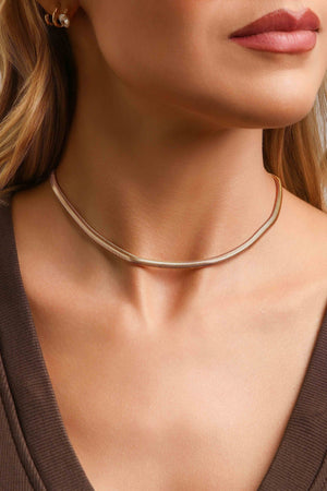 Choker Snaker Banhado a Ouro 18K