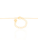 Gargantilha Veneziana Filhos Duas Filhas Meninas e Filho Menino Detalhe Ponto de Luz Cristal Banhado a Ouro 18K - 45 cm