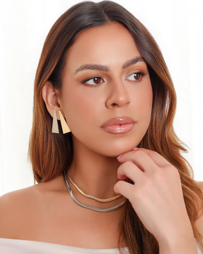 Choker Snake 5 mm Banhado a Ouro 18K - 32 cm