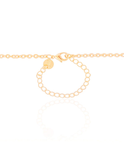 Colar Detalhes Vazados Banhado a Ouro 18K - 40 cm