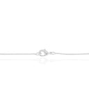 Corda Bolas Fecho Ródio Branco - 95 cm