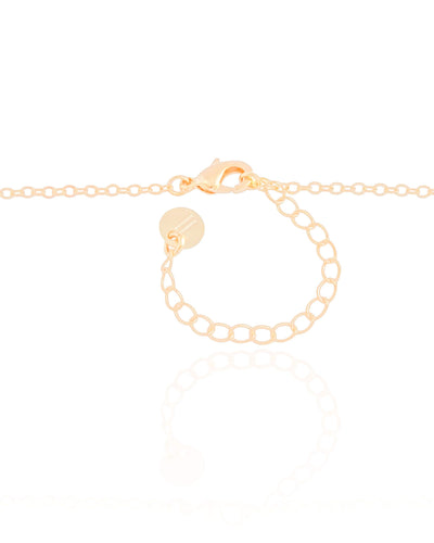 Colar Baguetes Citrino Banhado a Ouro 18K - 40 cm