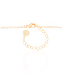 Gargantilha Baguetes Citrino Banhado a Ouro 18K - 40 cm