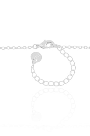 Gargantilha Baguetes Citrino Ródio Branco - 40 cm