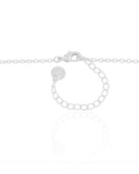 Gargantilha Baguetes Citrino Ródio Branco - 40 cm