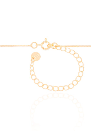 Gargantilha Bola com Zircônia Cristal Banhado a Ouro 18K - 40 cm