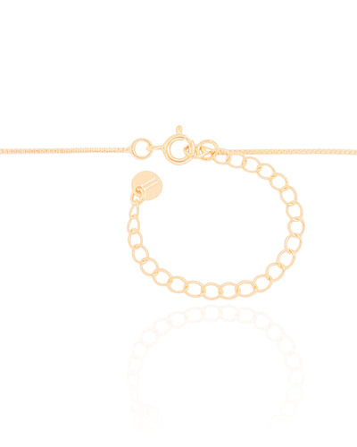Colar Bola com Zircônia Cristal Banhado a Ouro 18K - 40 cm