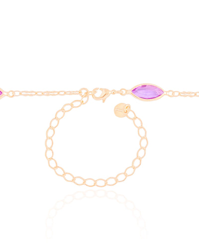 Choker Navetes Coloridos Banhado a Ouro 18K - 30 cm