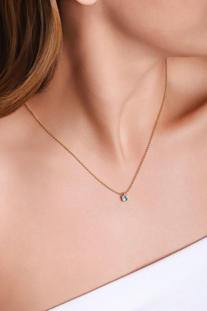 Conjunto Turquesa Cravejado Banhado a Ouro 18K