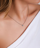 Conjunto Turquesa Cravejado Ródio Branco