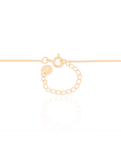 Colar Veneziana Cristal Colorido Banhado a Ouro 18K - 45 cm