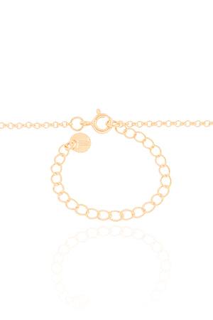 Gargantilha Navetes Coloridos Coração Rosa Banhado a Ouro 18K - 45 cm