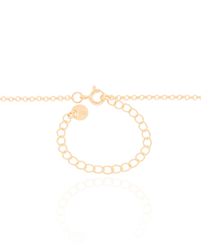 Colar Navetes Coloridos Coração Rosa Banhado a Ouro 18K - 45 cm