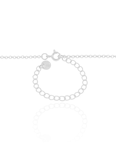 Colar Navetes Coloridos Coração Rosa Ródio Branco - 45 cm
