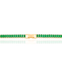 Choker Cristal Esmeralda Banhado a Ouro 18K