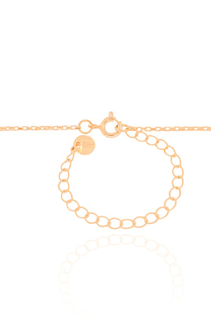 Gargantilha Ponto de Luz com Pérola Banhado a Ouro 18K - 40 cm