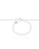 Gargantilha Ponto de Luz com Pérola Ródio Branco - 40 cm