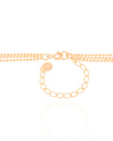 Gargantilhas com Bola Central Banhado a Ouro 18K - 45 cm