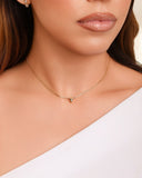 Choker Coração Ponto de Luz Banhado a Ouro 18K