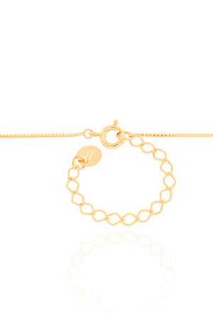 Choker Coração Ponto de Luz Banhado a Ouro 18K