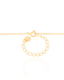Choker Coração Ponto de Luz Banhado a Ouro 18K