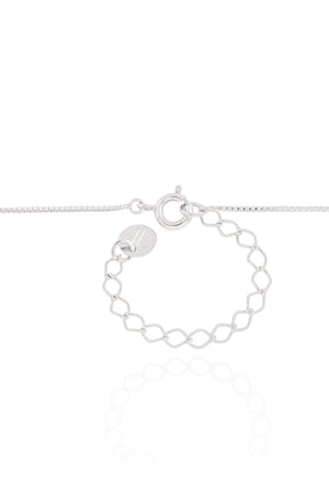 Choker Coração Ponto de Luz Ródio Branco