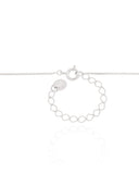 Choker Coração Ponto de Luz Ródio Branco