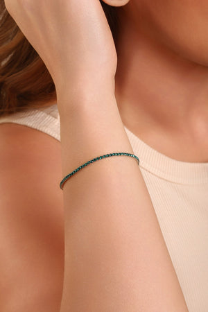 Pulseira Rivieira Turmalina 2 mm Maleável