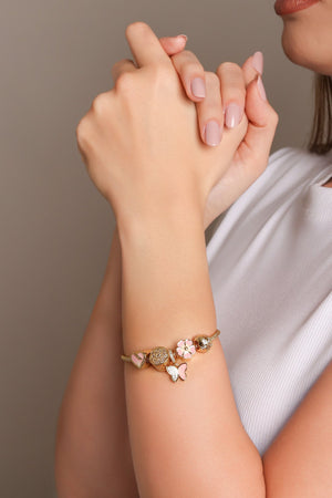 Pulseira Berloque Pingente Borboleta