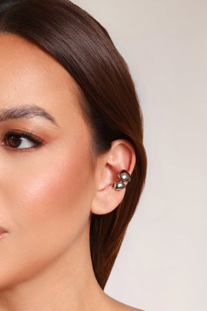 Ear Jacket Pontos Ovais Lisos 2.0 cm