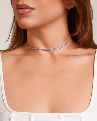 Choker Riviera Cristal - 33 cm
